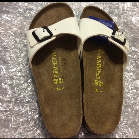 BIRKENSTOCK MADRID WHITE PATENT WOMENS US. 9N EU 40 - Picture 4 of 7